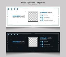 Email Signature Template Design vector