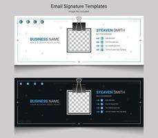 Email Signature Template Design vector