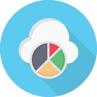 cloud pie chart vector illustration on a background.Premium quality symbols.vector icons for concept and graphic design.