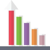 chart growth vector illustration on a background.Premium quality symbols.vector icons for concept and graphic design.