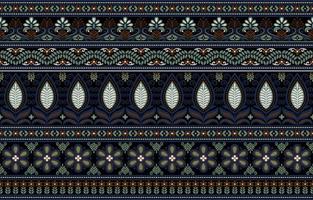 Geometric ethnic pattern traditional Design for background,carpet,wallpaper,clothing,wrapping,Batik,fabric,sarong,Vector illustration embroidery style. vector