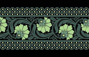 ornamento geométrico estilo étnico borde diseño hecho a mano patrón de arte con acuarela, tendencia, textura, dibujo a mano vintage vector