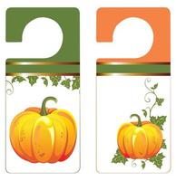 Autumn background with leaves and pumpkin  images vector