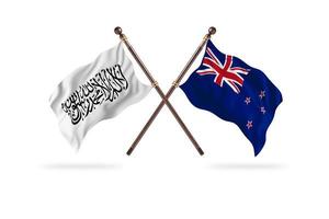 Islamic Emirate of Afghanistan versus New Zealand Two Country Flags photo