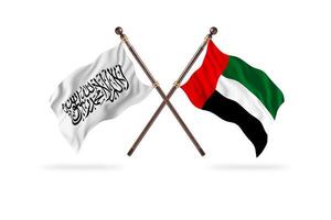 Islamic Emirate of Afghanistan versus United Arab Emirates Two Country Flags photo