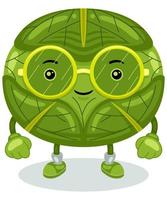 Cute Cabbage Mascot Character Vector Illustration