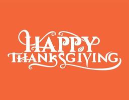 vector lettering font for happy thanksgiving