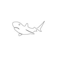 shark icon illustration vector