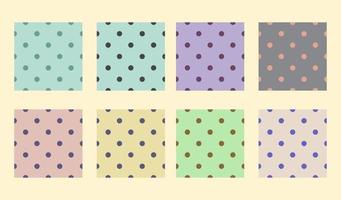 POLKA DOT PATTERN DESIGN SET vector