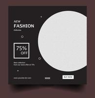 Fashion social media free vector design