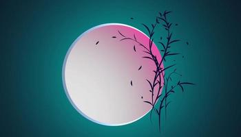 Frame  Moon Circle vector