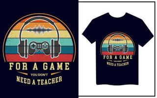 gaming t-shirt design vector