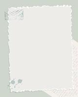 papel vintage en blanco para recordatorios de notas para hacer la lista, con sello, punto, periódico. álbum de recortes vector
