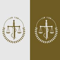 justice logo vector with slogan template