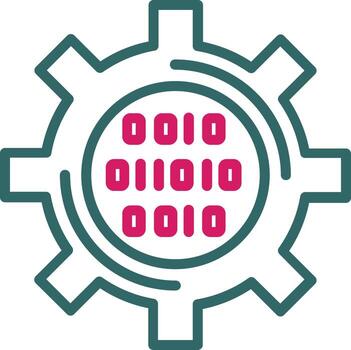 Binary Code Vector  Icon