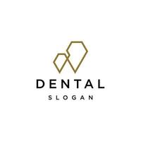 Dental Logo, Luxury Elegant with simple line art, monoline, outline style vector