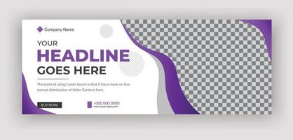 Corporate Business social media cover or web banner design, real estate social media cover design template vector