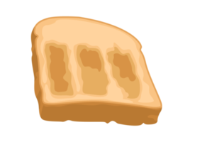 Illustration einer Scheibe Brot png