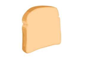 Illustration einer Scheibe Brot png