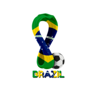 Weltmeisterschaft in Katar 2022 Flagge Brasilien png