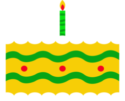 birthday cake decoration element illustration png