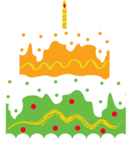 birthday cake decoration element illustration png