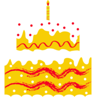 compleanno torta decorazione elemento illustrazione png