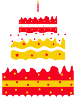 birthday cake decoration element illustration png