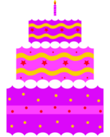 birthday cake decoration element illustration png