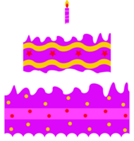 birthday cake decoration element illustration png