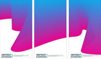 Set of abstract modern graphic elements. Dynamic colored shapes. Gradient abstract banner with flowing liquid shapes. Eps10 Vector