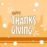 Thanks giving design feed post vector