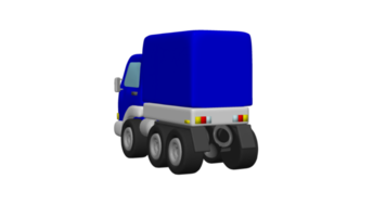 consegna camion cartone animato 3d png