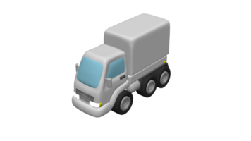 desenho de caminhão de entrega 3d png