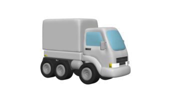 consegna camion cartone animato 3d png