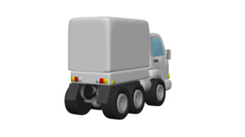 consegna camion cartone animato 3d png