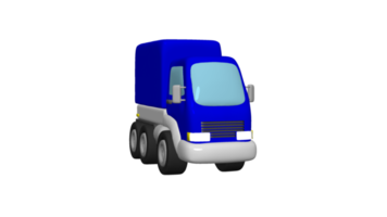 Delivery Truck cartoon 3d png