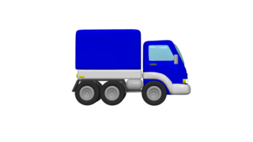 Delivery Truck cartoon 3d png