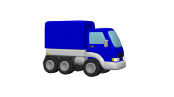 Delivery Truck cartoon 3d png