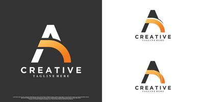 bundle icon latter a logo design with creative unique concept vector