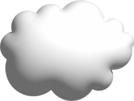 weiße 3D-Wolke png