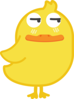 recorte de personagem de desenho animado de pato suspeito png