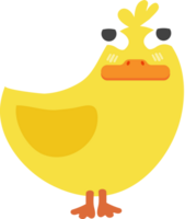 personnage de dessin animé de canard paisible png