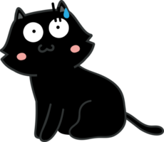 Cat cartoon character crop-out png