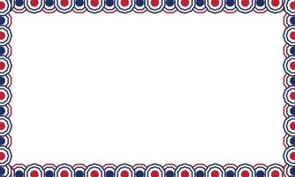 Red & Blue Border Border Paper