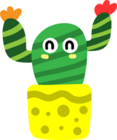 personnage de dessin animé de cactus png