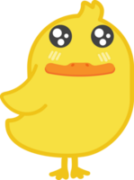 recorte de personagem de desenho animado de pato divertido png