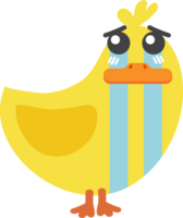 recorte de personagem de desenho animado de pato chorando png