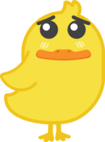 sad duck cartoon character crop-out png
