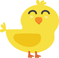 Happy Chick Cartoon Charakter Crop-Out png